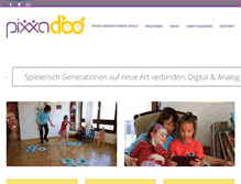 Tablet Screenshot of pixxadoo.com